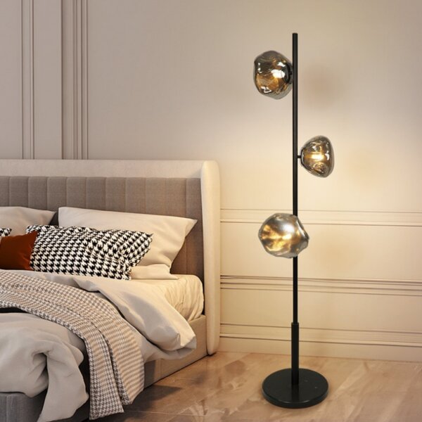 G9 3-6 Heads Metal Glass Floor Lamp - 图片 4