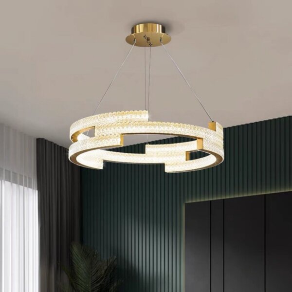 H12CM Copper Double-Sided Pendant Light - 图片 4