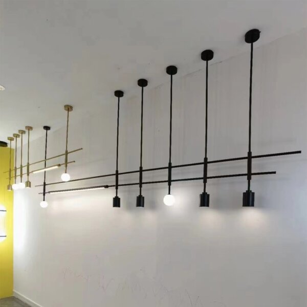 Iron Aluminum Long Pendant Light - 图片 4