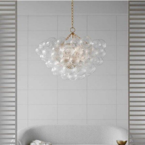 5-12 Heads Bubble Ball Glass Pendant Lamp - 图片 4