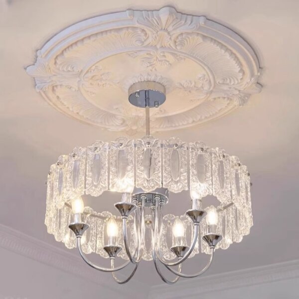 4-9 Heads Round Glass Pendant Lamp - 图片 4