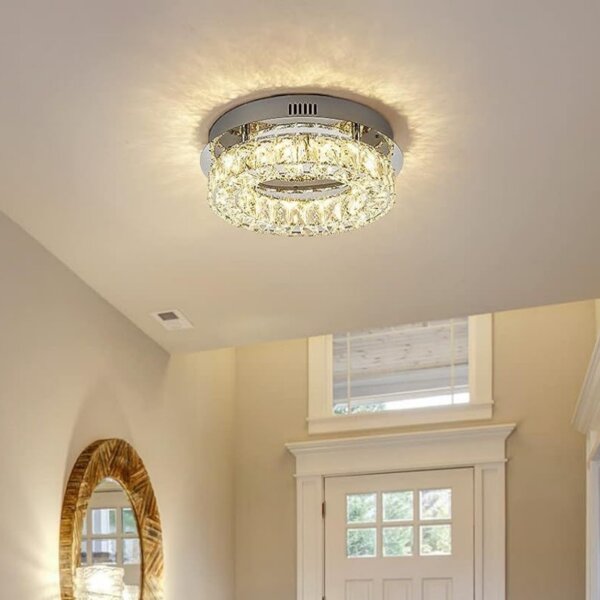 30W Round Crystal Ceiling Lamp - 图片 4