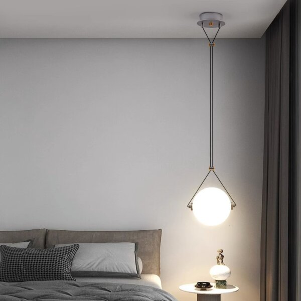 D24CM Glass Ball Pendant Lamp - 图片 4
