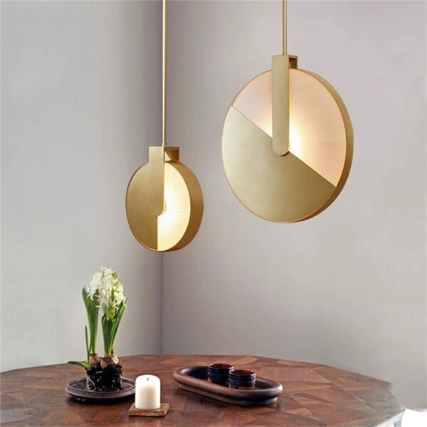 D28CM Iron Copper Pendant Light - 图片 4
