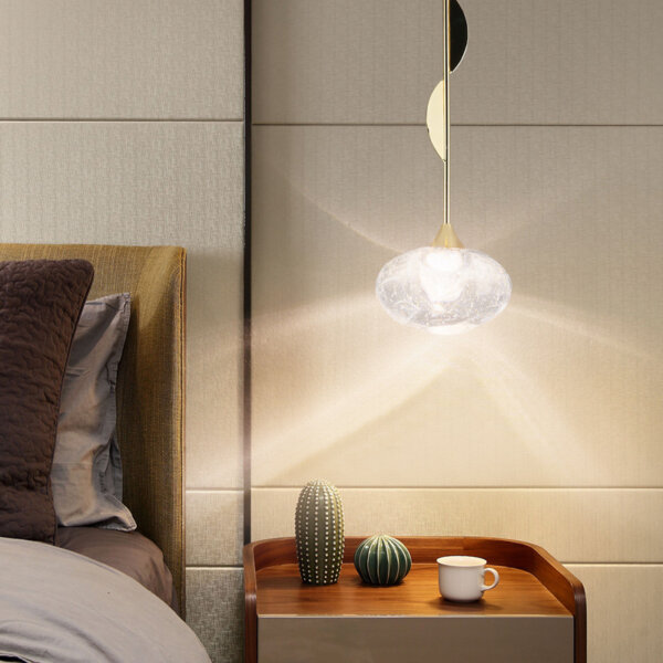 H36CM Golden Crystal Pendant Light - 图片 4