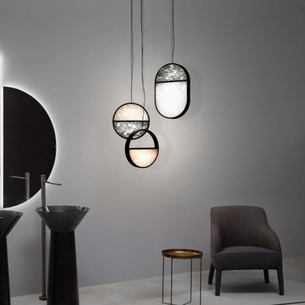 H150CM Hardware Acrylic Pendant Lamp - 图片 4
