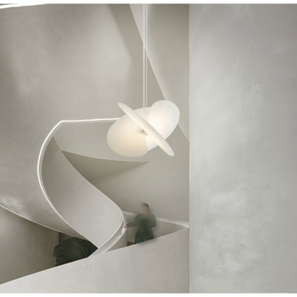 D60cm Leaves Silk Pendant Lamp - 图片 5