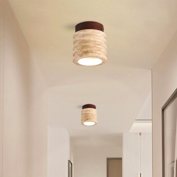 LED Yellow Stone Small Ceiling Light - 图片 5