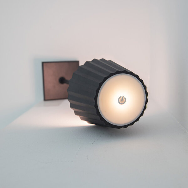 2.5W Black White LED Small Table Lamp - 图片 5