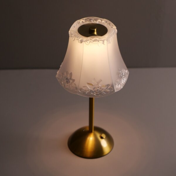 H32cm USB Pink Rose Table Light - 图片 5