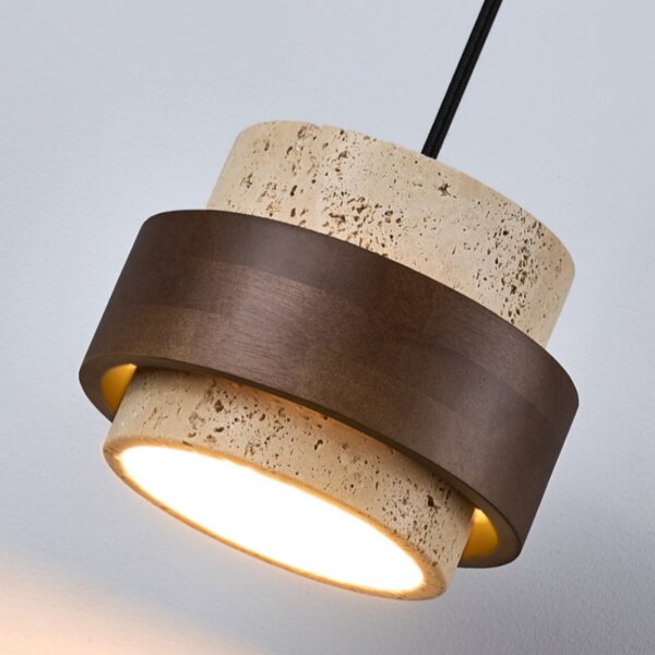 D17cm Yellow Stone LED Pendant Lamp - 图片 5