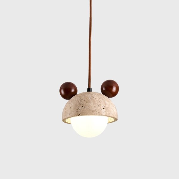 G9 LED Yellow Travertine Pendant Light - 图片 5