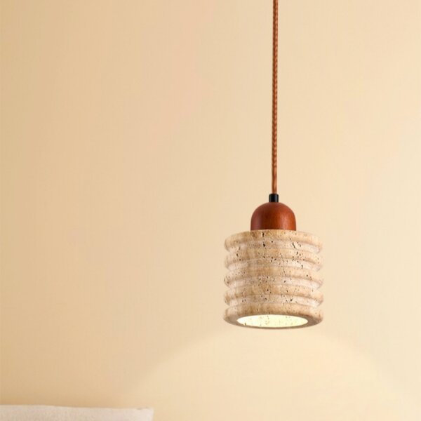 H14cm Natural Stone LED Pendant Lamp
