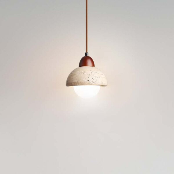 D15cm Ball Stone LED Pendant Light - 图片 5