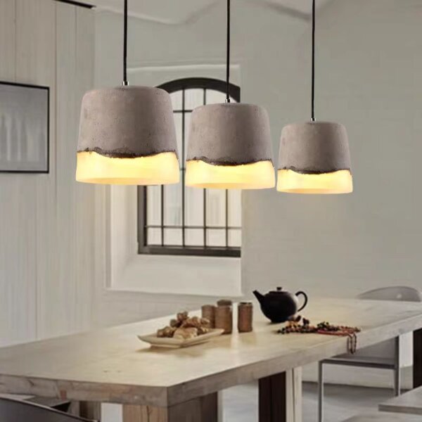 Concrete Resin Cement Pendant Lamp - 图片 5