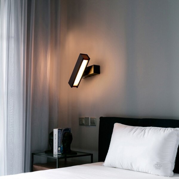 Wooden Rotatable Reading Wall Light - 图片 5