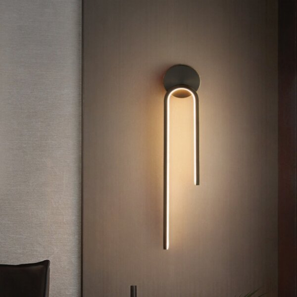 H55cm Iron Copper LED Wall Light