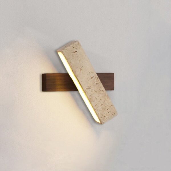 L20cm Cuboid Stone Reading LED Wall Light - 图片 5