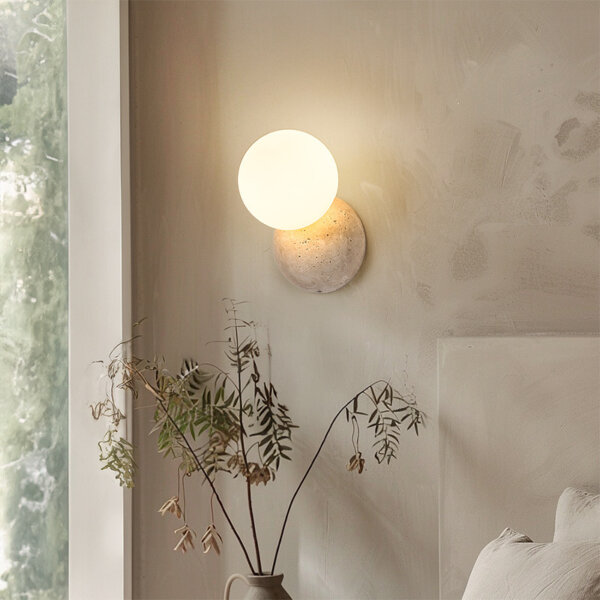 G9 Travertine Round Ball LED Wall Lamp - 图片 5