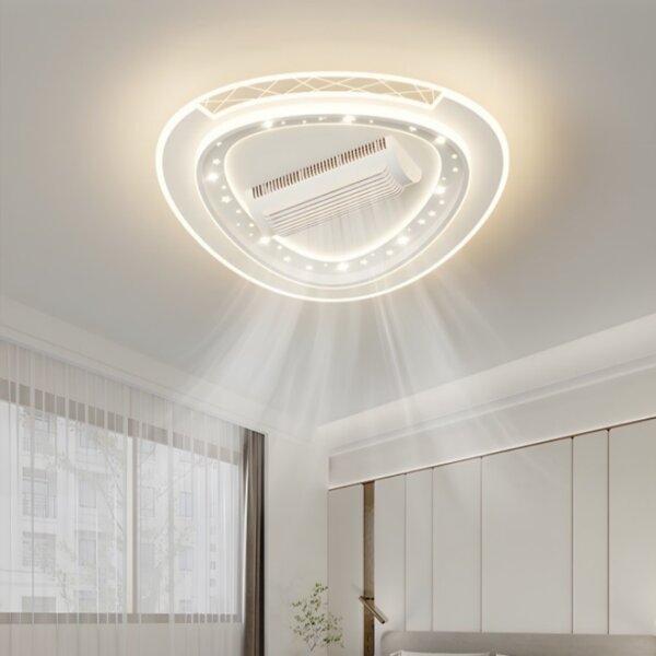 Large Wind Bladeless LED Ceiling Fan Lamp - 图片 5