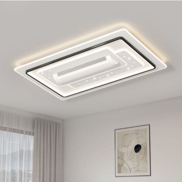 D50cm Leafless Remote Ceiling Fan Light - 图片 5