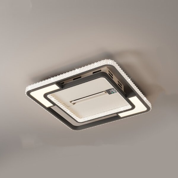 W70cm Iron Acrylic Ceiling Fan Light - 图片 5