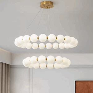 13-58 Heads White Ball Pendant Lamp