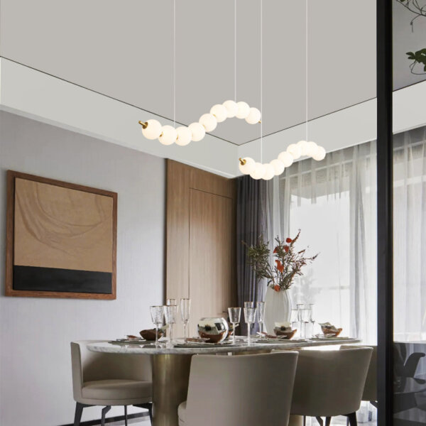 10-15 Heads PE Ball LED Pendant Lamp - 图片 5