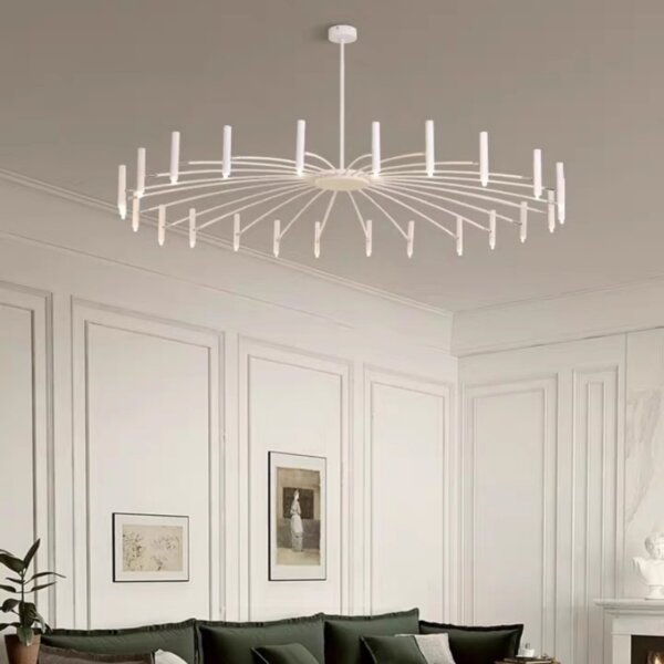 G9 Iron Large Black White Pendant Light - 图片 5