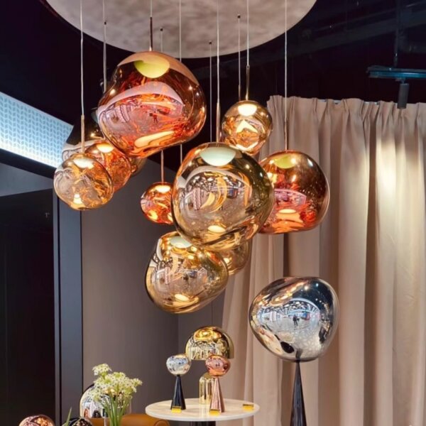 1-14 Heads Lava Acrylic Pendant Light - 图片 5