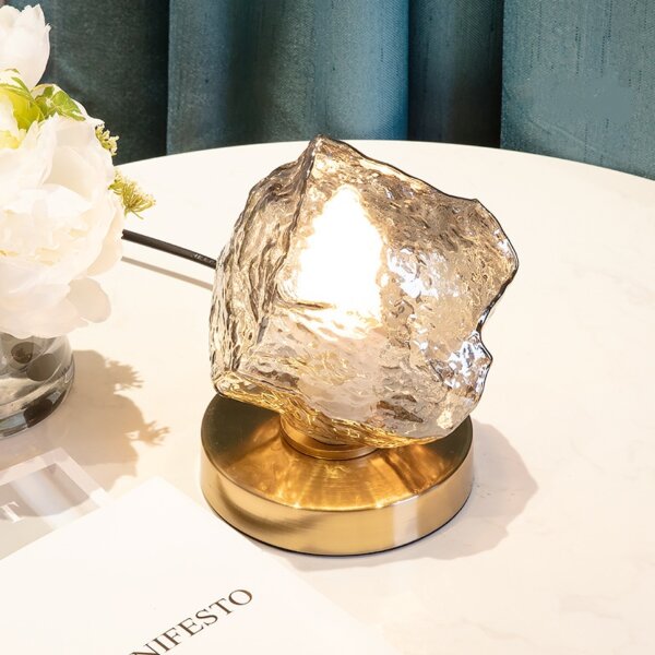H20cm Aluminum Glass Table Light - 图片 5