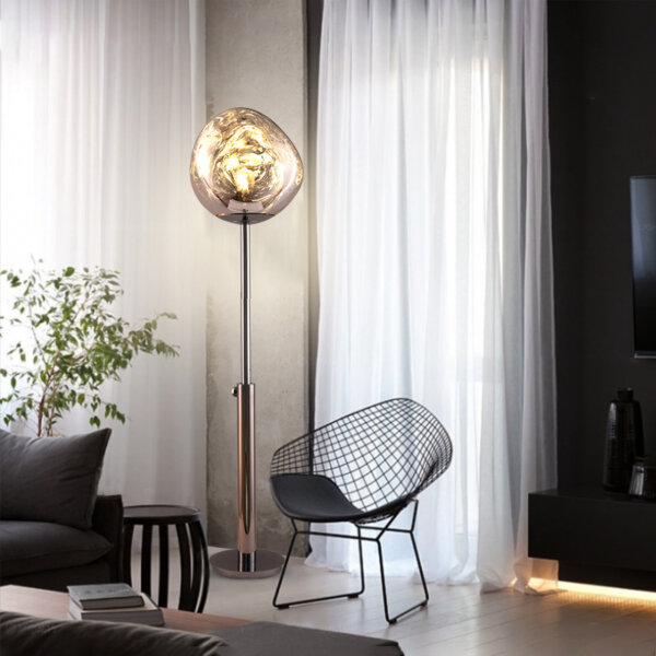 H145cm Metal PVC Lava LED Floor Lamp - 图片 5