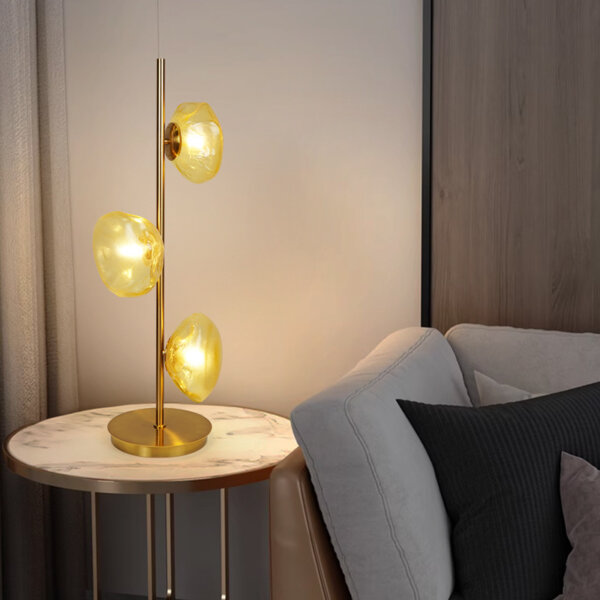 G9 3-6 Heads Metal Glass Floor Lamp - 图片 5