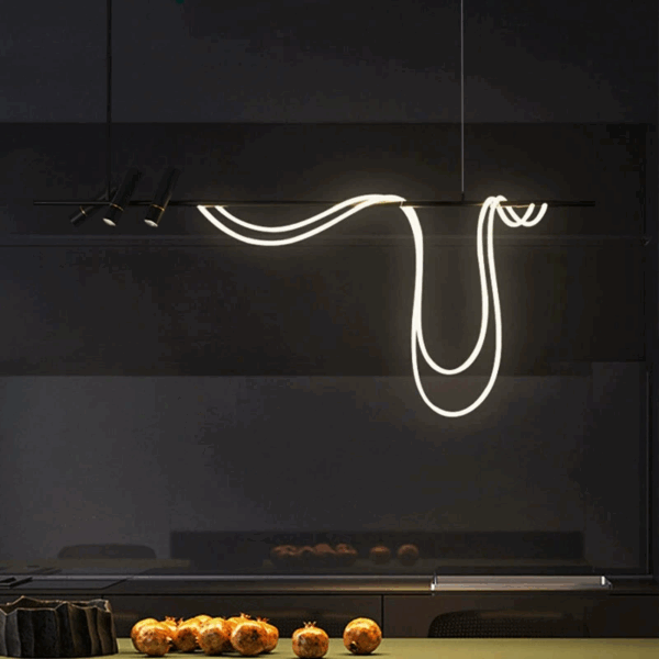Long Strip Light Art Pendant Light - 图片 5