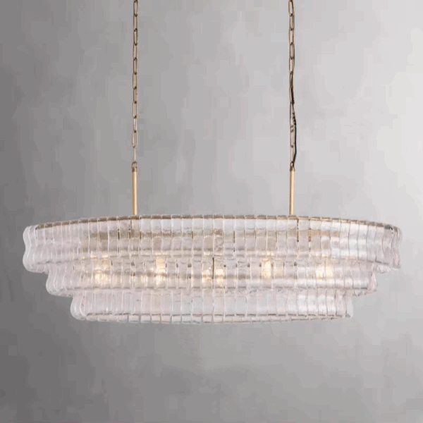E14 Clear Smoke Grey Glass Pendant Light - 图片 5
