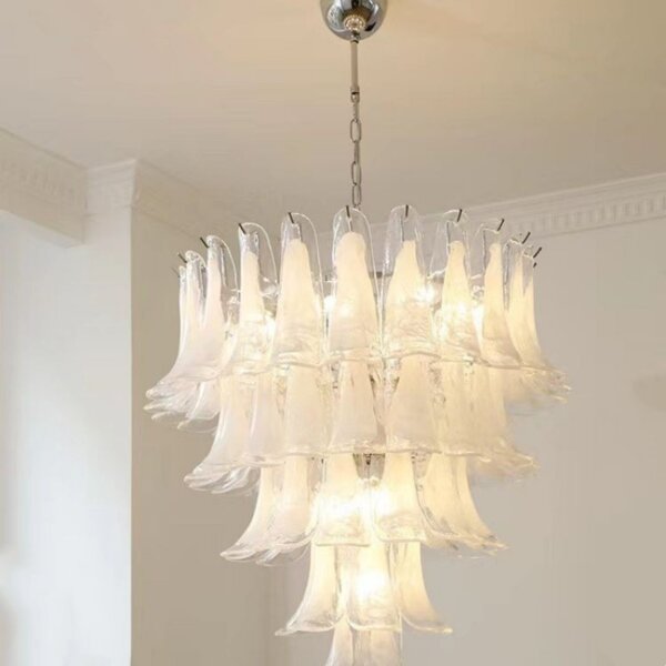 5-13 Heads White Glass Pendant Light - 图片 5