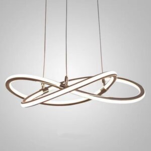 D100CM Four Leaf Clover Golden Pendant Lamp