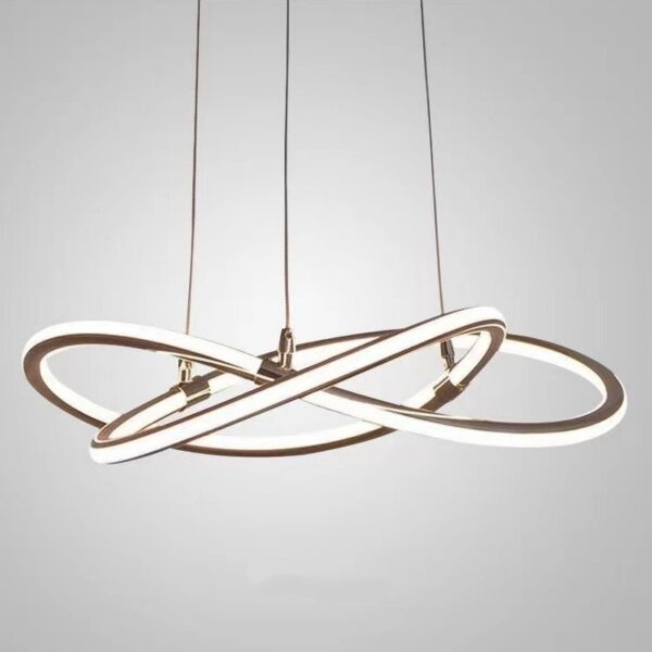 D100CM Four Leaf Clover Golden Pendant Lamp