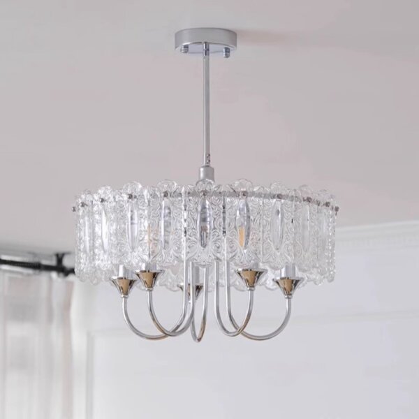 4-9 Heads Round Glass Pendant Lamp - 图片 5