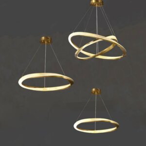 D100CM Ring Acrylic Aluminum Pendant Lamp