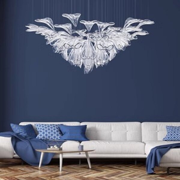 Petal Stainless Steel Glass Pendant Light - 图片 5