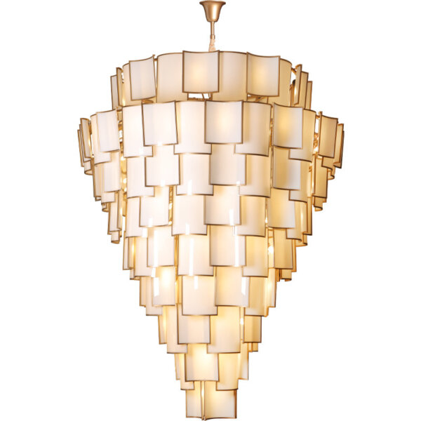 D60/80/100CM Gold Glass Pendant Lamp - 图片 5