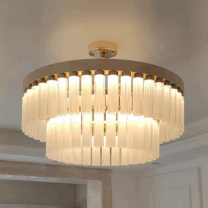 G4 Glass Chrysanthemum Tube Pendant Light