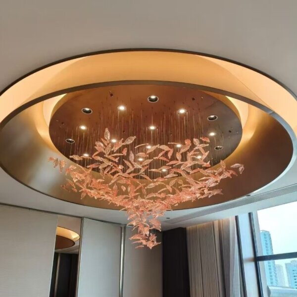 Duplex Luxury Fish Custom Glass Chandelier - 图片 5