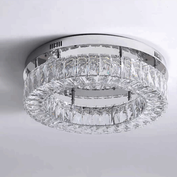30W Round Crystal Ceiling Lamp - 图片 5