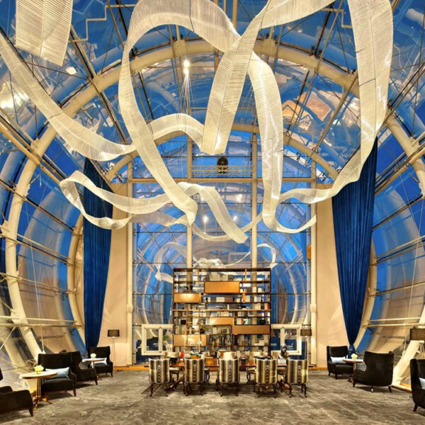 Silk Wave Glass Chandelier - 图片 3