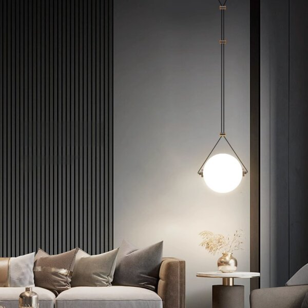 D24CM Glass Ball Pendant Lamp - 图片 5
