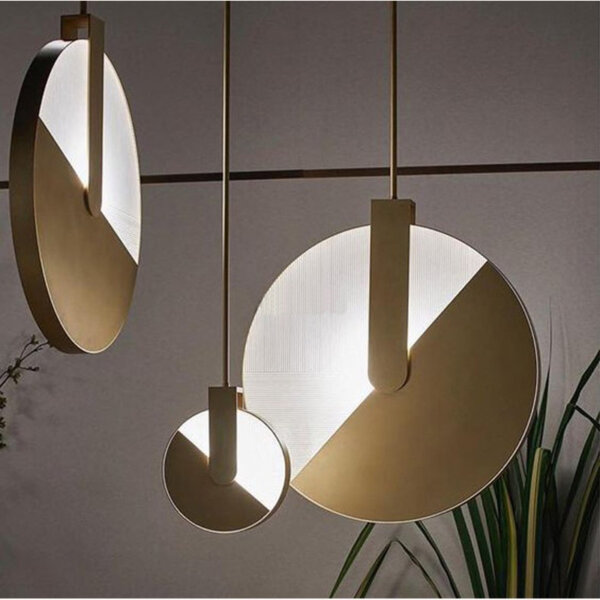 D28CM Iron Copper Pendant Light - 图片 5