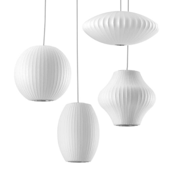 H20CM UFO-Style Silk Pendant Lamp - 图片 6