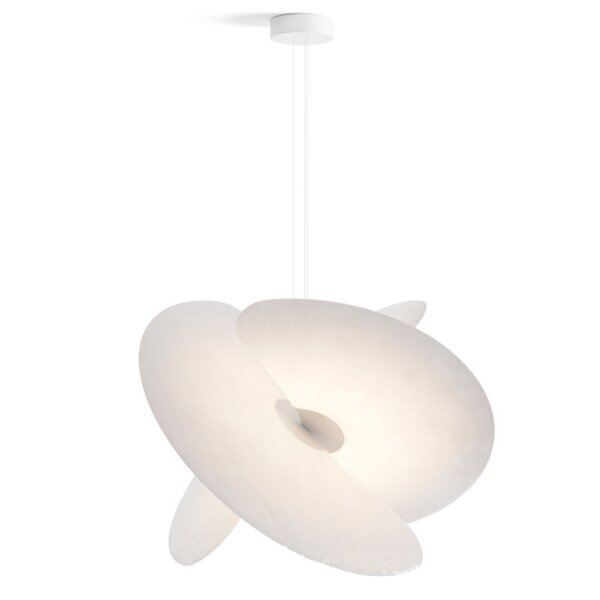D60cm Leaves Silk Pendant Lamp - 图片 6